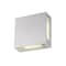 Z-Lite Quadrate 2 Light Outdoor Wall Sconce, Silver & Sand-blast glass 572S-SL-LED - alternate 2